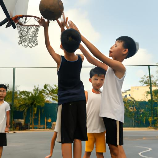 Buổi tập bóng rổ cho các cầu thủ trẻ tại Việt Nam