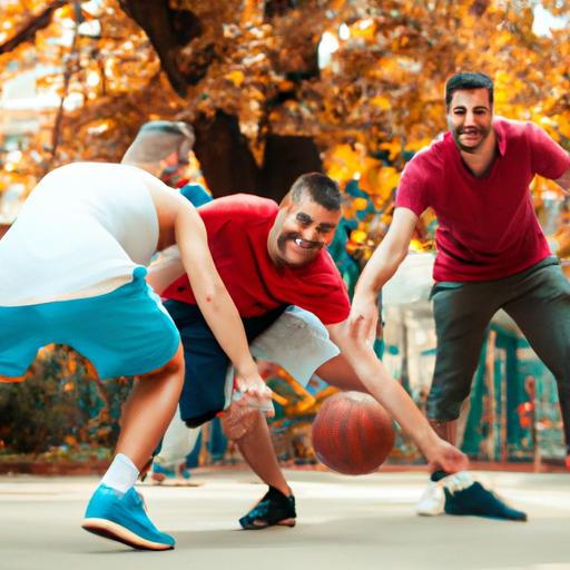 Chơi bóng rổ outdoor cùng bạn bè giúp tăng cường tinh thần đồng đội và phát triển kỹ năng chơi nhóm.