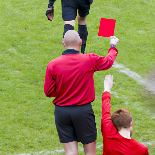 Trọng tài rút thẻ đỏ với cầu thủ đội nhà sau phạm lỗi trong khu vực cấm địa