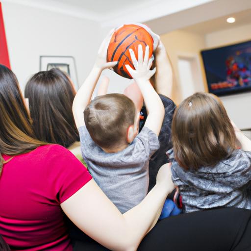 Cả gia đình xem NBA trên TV tại nhà